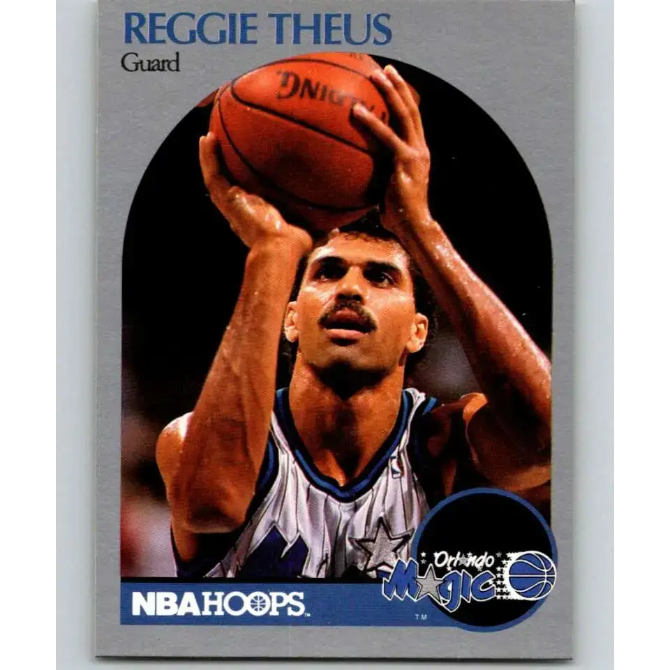 1990-91 Hoops #222 Reggie Theus NM-MT SP Orlando Magic Basketball Card - Basketball Card Single