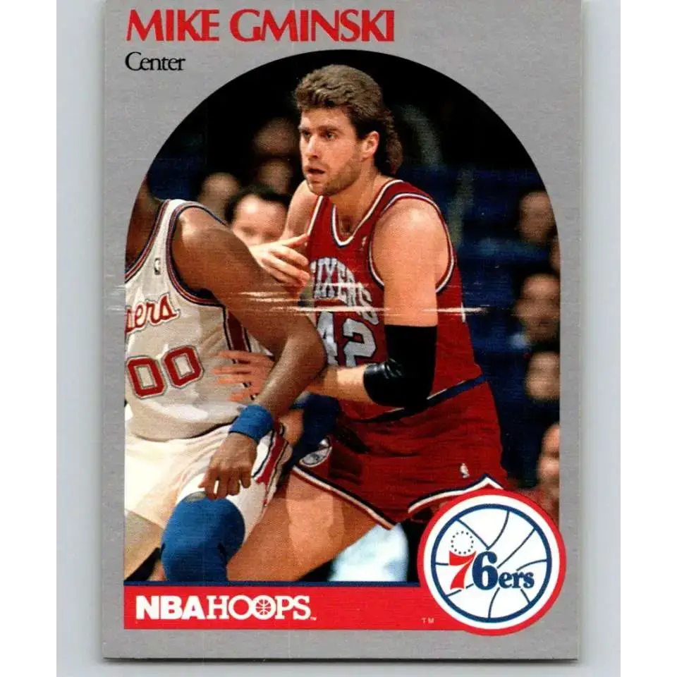 1990-91 Hoops #228 Mike Gminski NM-MT Philadelphia 76ers Basketball Card - Basketball Card Single