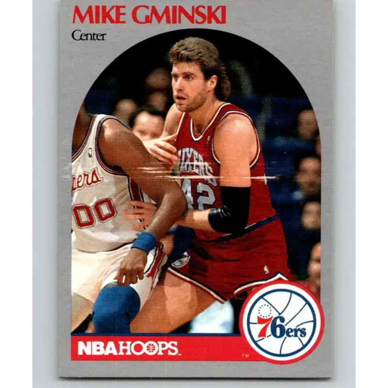 1990-91 Hoops #228 Mike Gminski NM-MT Philadelphia 76ers Basketball Card - Basketball Card Single