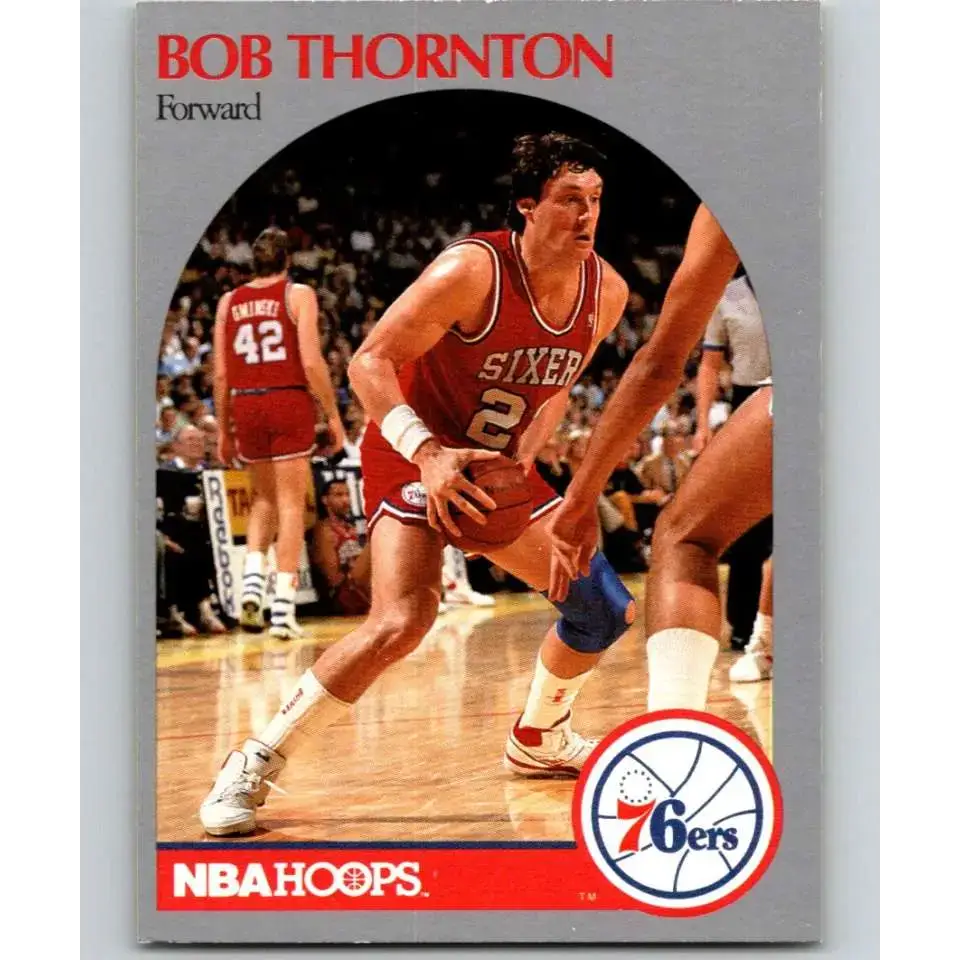 1990-91 Hoops #232 Bob Thornton NM-MT Philadelphia 76ers Basketball Card - Basketball Card Single
