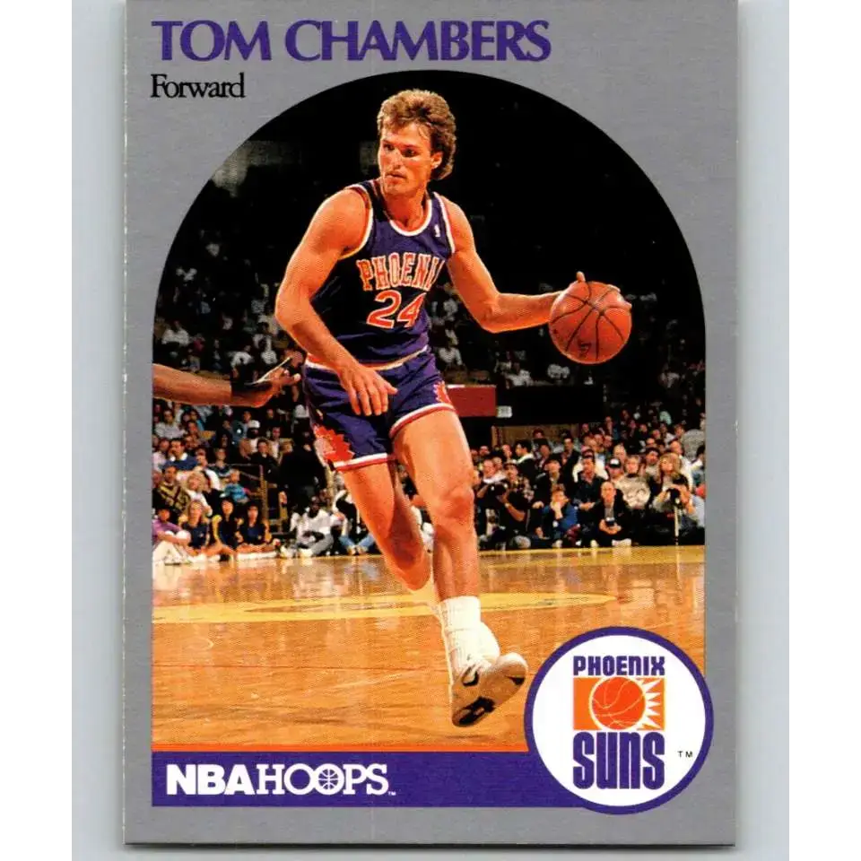 1990-91 Hoops #234a Tom Chambers NM-MT Phoenix Suns Basketball Card - Basketball Card Single