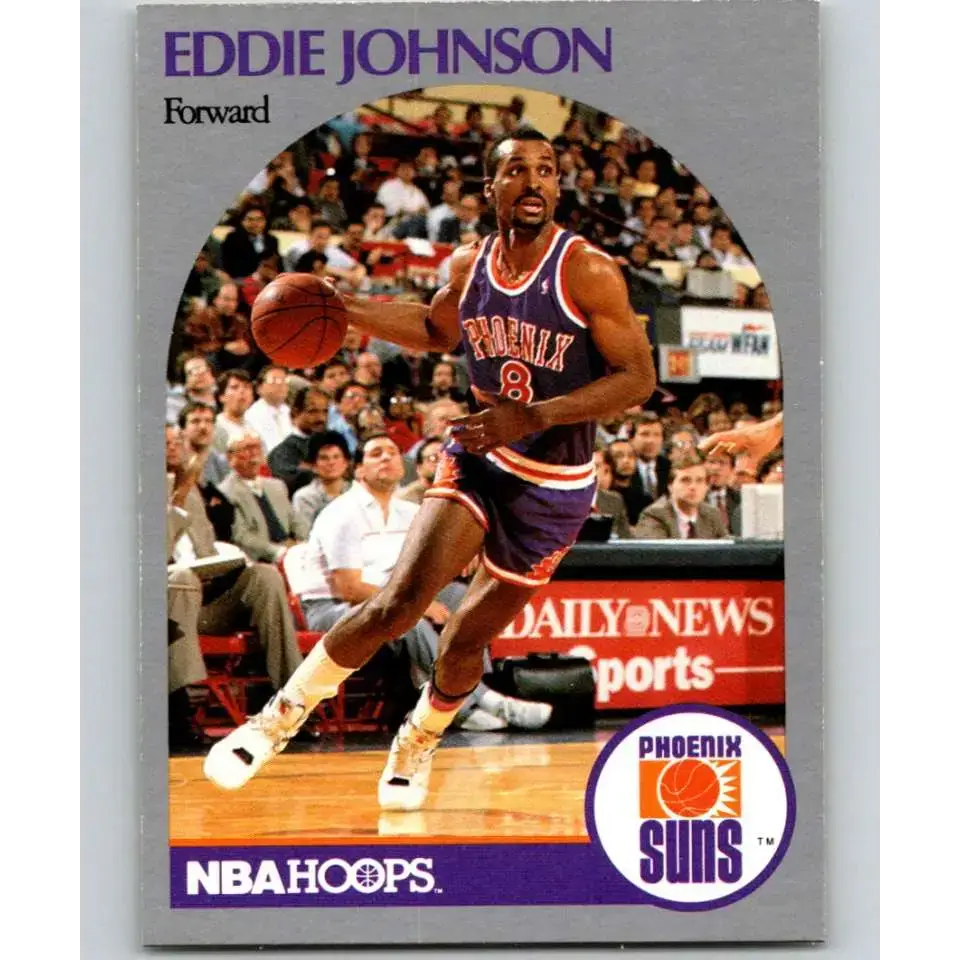1990-91 Hoops #237 Eddie Johnson NM-MT Phoenix Suns Basketball Card - Basketball Card Single