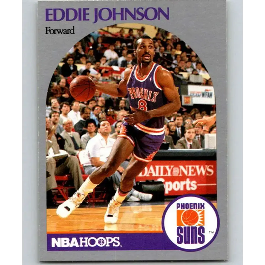 1990-91 Hoops #237 Eddie Johnson NM-MT Phoenix Suns Basketball Card - Basketball Card Single