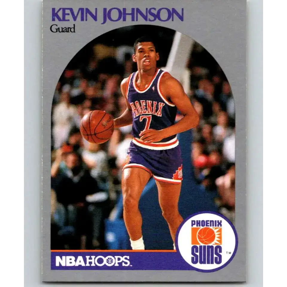 1990-91 Hoops #238a Kevin Johnson NM-MT Phoenix Suns Basketball Card - Basketball Card Single