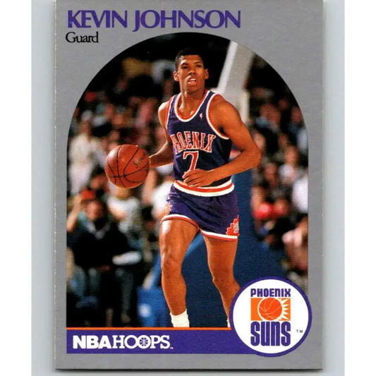 1990-91 Hoops #238a Kevin Johnson NM-MT Phoenix Suns Basketball Card - Basketball Card Single