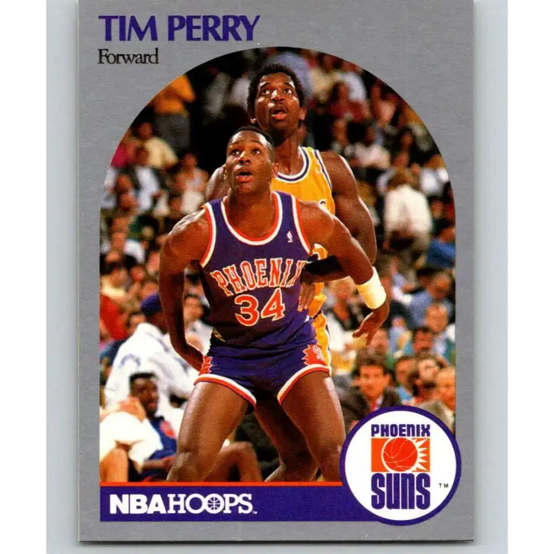 1990-91 Hoops #240 Tim Perry NM-MT Phoenix Suns Basketball Card - Basketball Card Single