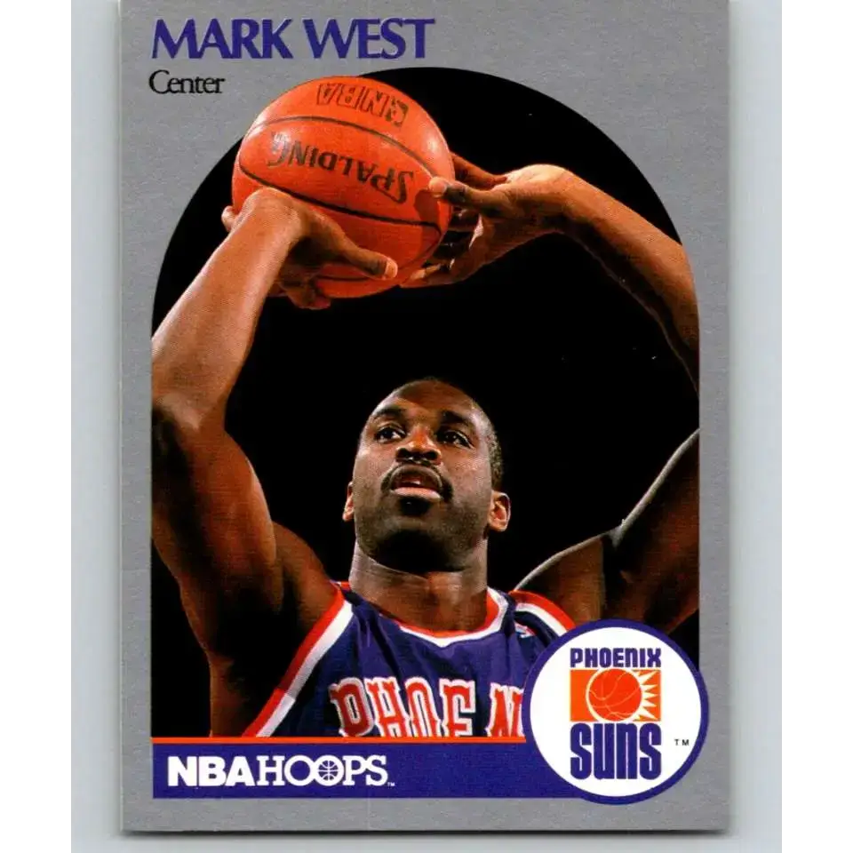 1990-91 Hoops #242 Mark West NM-MT Phoenix Suns Basketball Card - Basketball Card Single