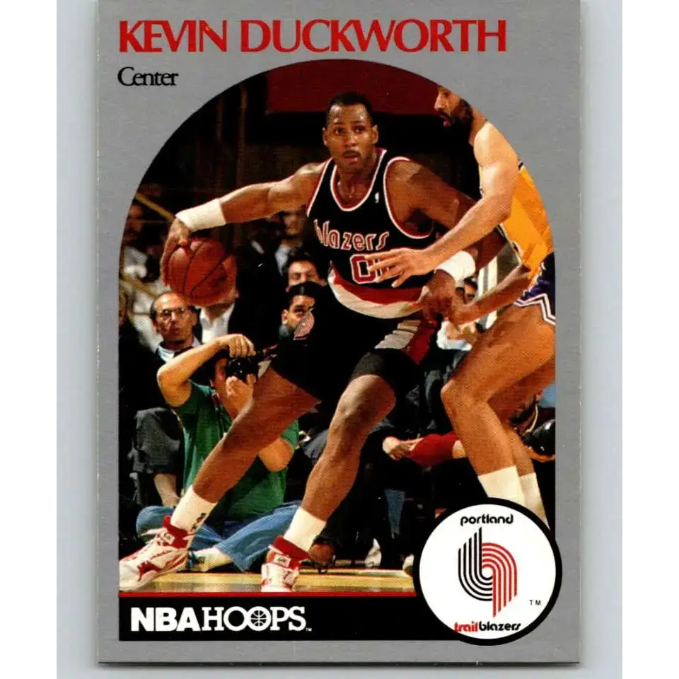 1990-91 Hoops #246 Kevin Duckworth NM-MT Portland Trail Blazers Basketball Card - Basketball Card Single