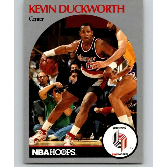 1990-91 Hoops #246 Kevin Duckworth NM-MT Portland Trail Blazers Basketball Card - Basketball Card Single
