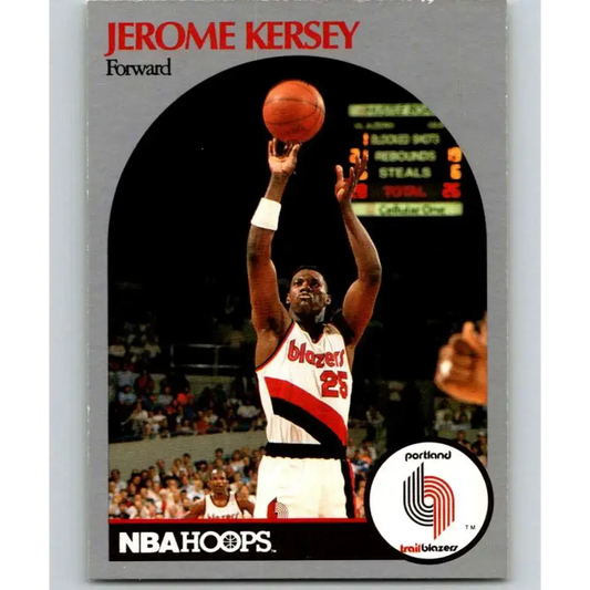 1990-91 Hoops #247 Jerome Kersey NM-MT Portland Trail Blazers Basketball Card - Basketball Card Single