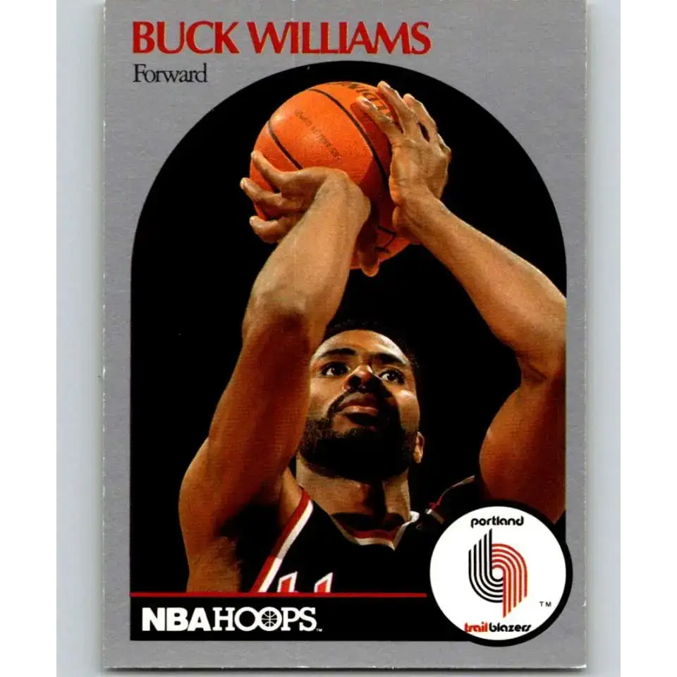 1990-91 Hoops #251 Buck Williams NM-MT Portland Trail Blazers Basketball Card - Basketball Card Single