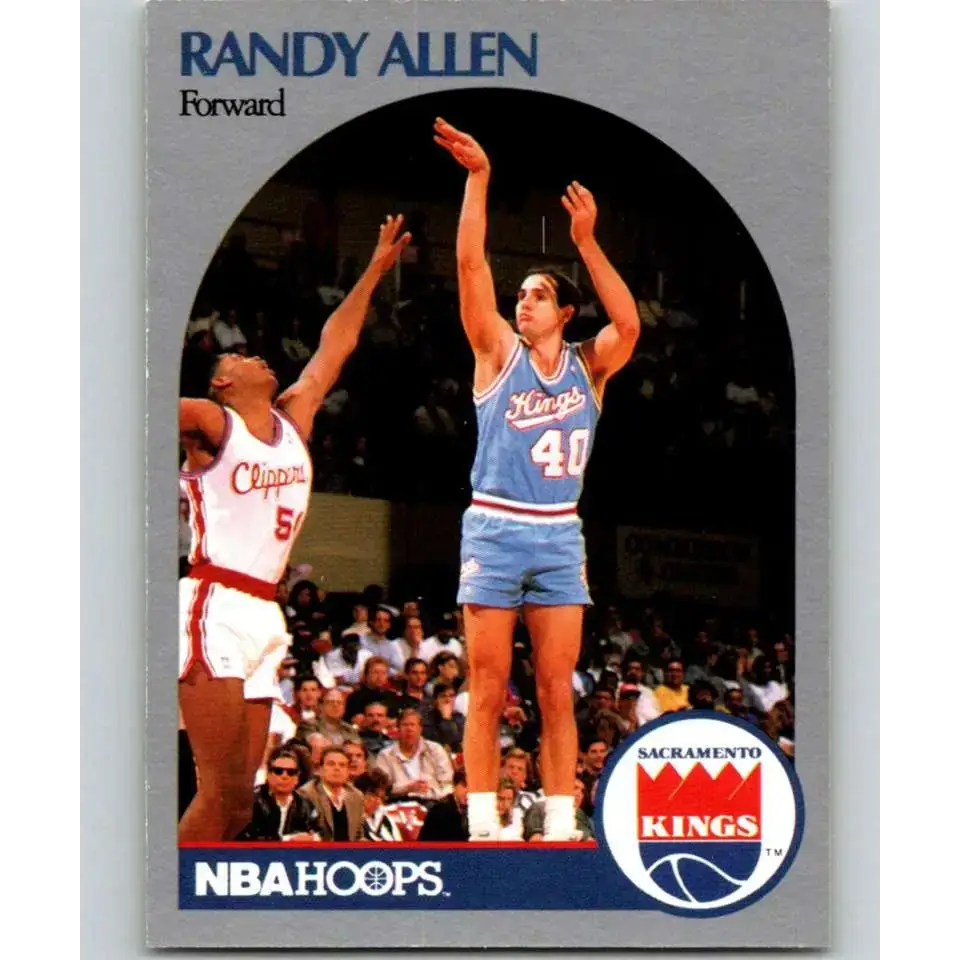 1990-91 Hoops #254 Randy Allen NM-MT SP Sacramento Kings Basketball Card - Basketball Card Single