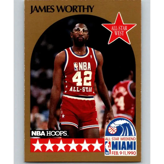 1990-91 Hoops #26 James Worthy AS NM-MT SP Los Angeles Lakers Basketball Card - Basketball Card Single