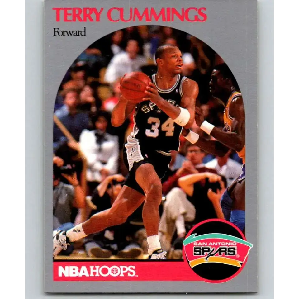 1990-91 Hoops #266 Terry Cummings NM-MT San Antonio Spurs Basketball Card - Basketball Card Single