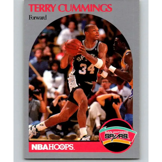 1990-91 Hoops #266 Terry Cummings NM-MT San Antonio Spurs Basketball Card - Basketball Card Single