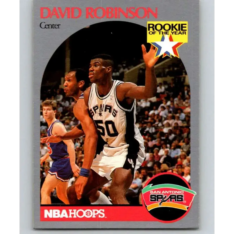 1990-91 Hoops #270 David Robinson NM-MT San Antonio Spurs Basketball Card - Basketball Card Single