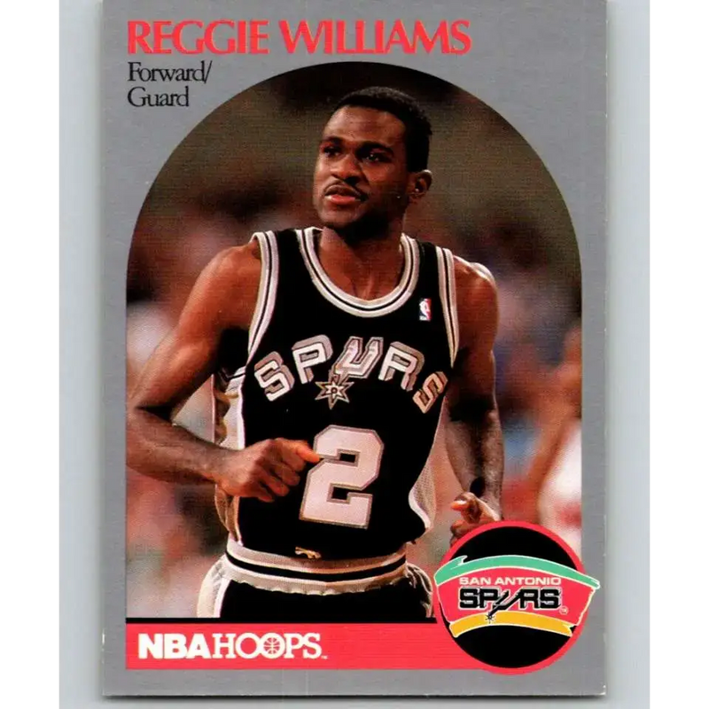 1990-91 Hoops #272 Reggie Williams NM-MT San Antonio Spurs Basketball Card - Basketball Card Single