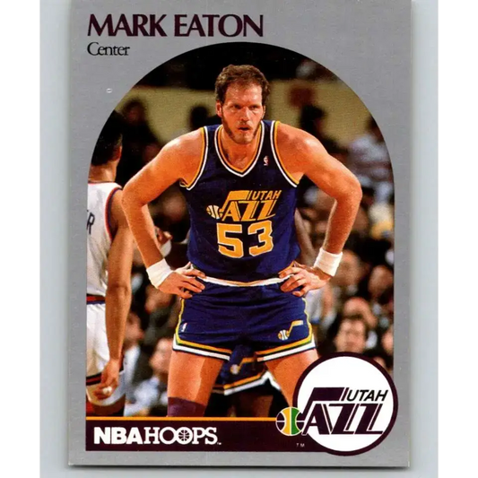 1990-91 Hoops #287 Mark Eaton UER NM-MT Utah Jazz Basketball Card - Basketball Card Single