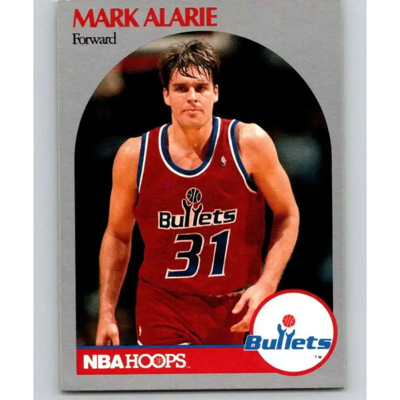 1990-91 Hoops #295 Mark Alarie NM-MT Washington Bullets Basketball Card - Basketball Card Single