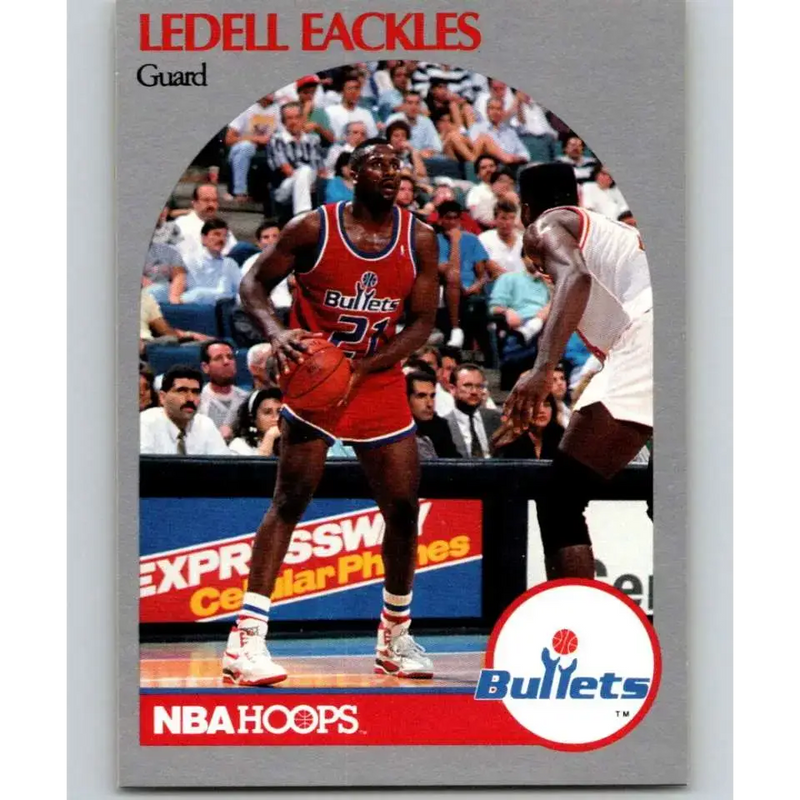 1990-91 Hoops #296 Ledell Eackles NM-MT SP Washington Bullets Basketball Card - Basketball Card Single