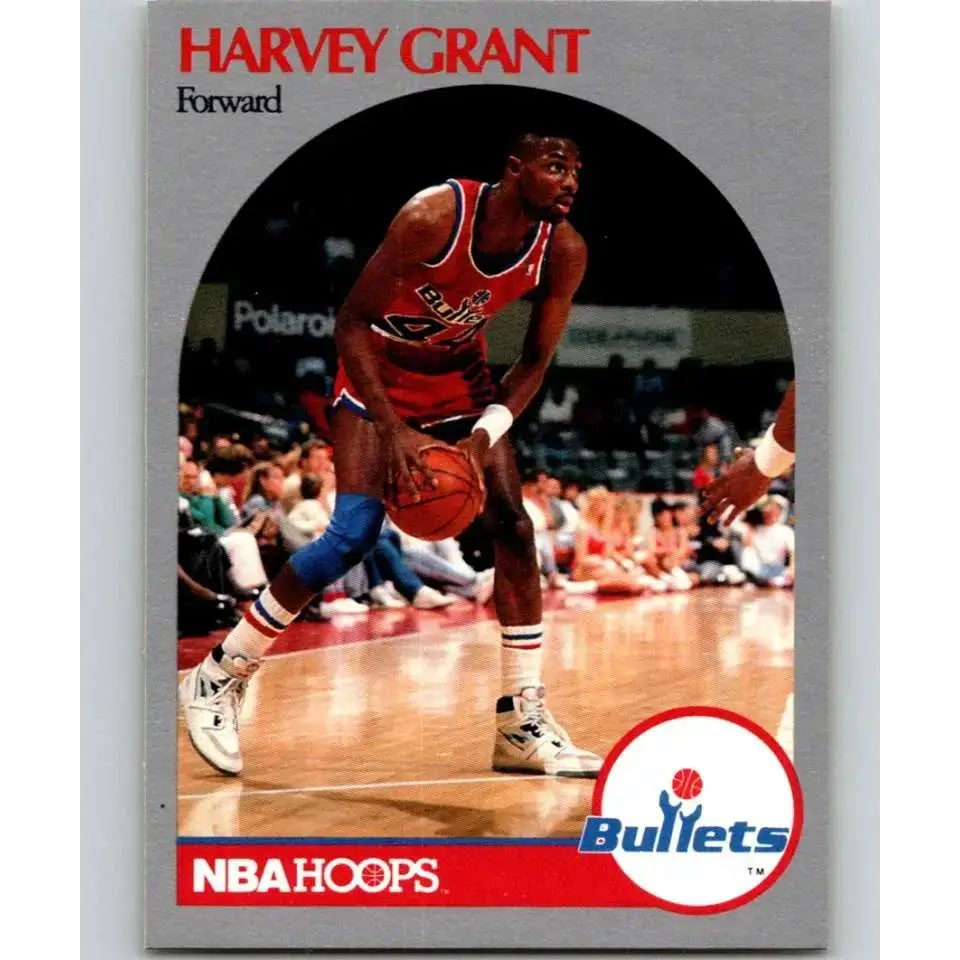 1990-91 Hoops #297 Harvey Grant NM-MT Washington Bullets Basketball Card - Basketball Card Single