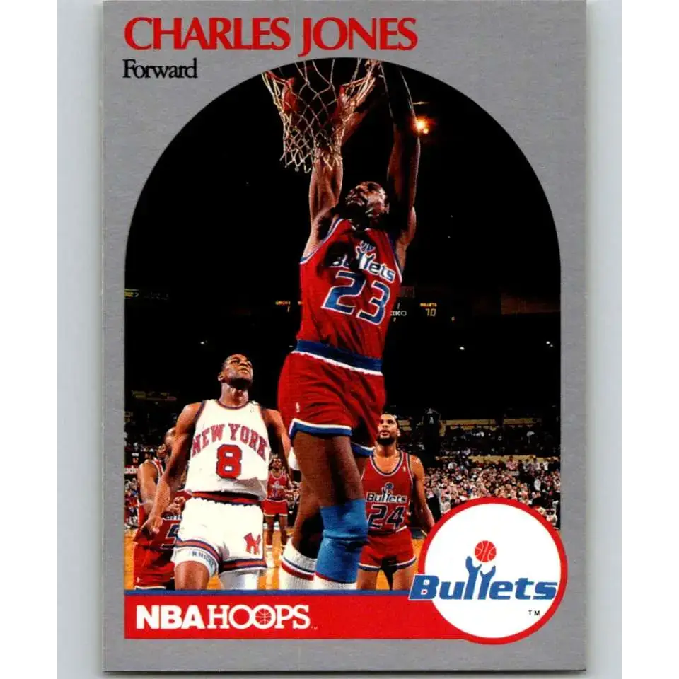 1990-91 Hoops #299 Charles Jones NM-MT Washington Bullets Basketball Card - Basketball Card Single