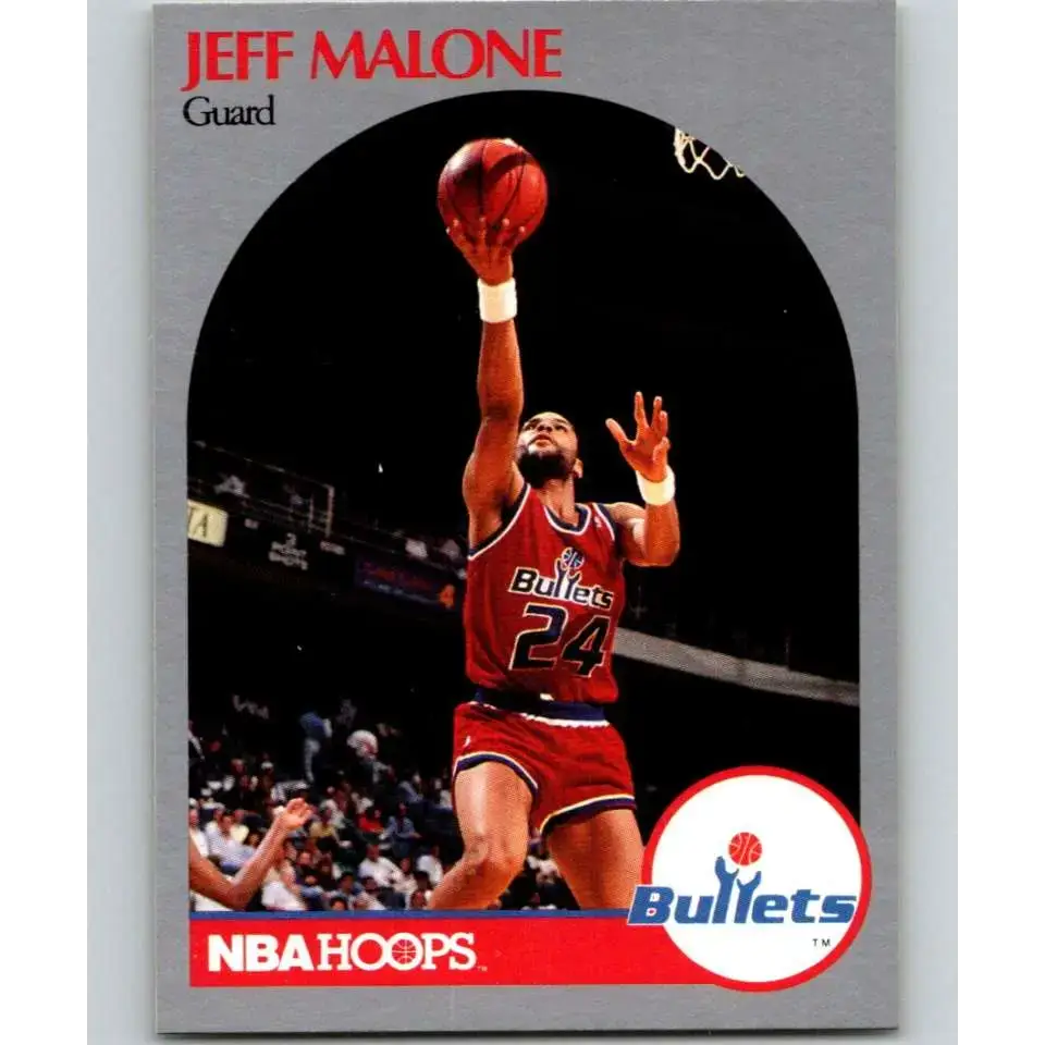 1990-91 Hoops #301 Jeff Malone NM-MT SP Washington Bullets Basketball Card - Basketball Card Single