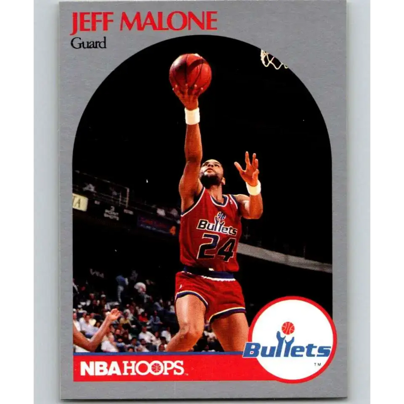 1990-91 Hoops #301 Jeff Malone NM-MT SP Washington Bullets Basketball Card - Basketball Card Single