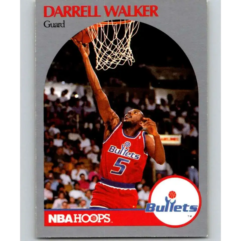 1990-91 Hoops #303 Darrell Walker NM-MT Washington Bullets Basketball Card - Basketball Card Single