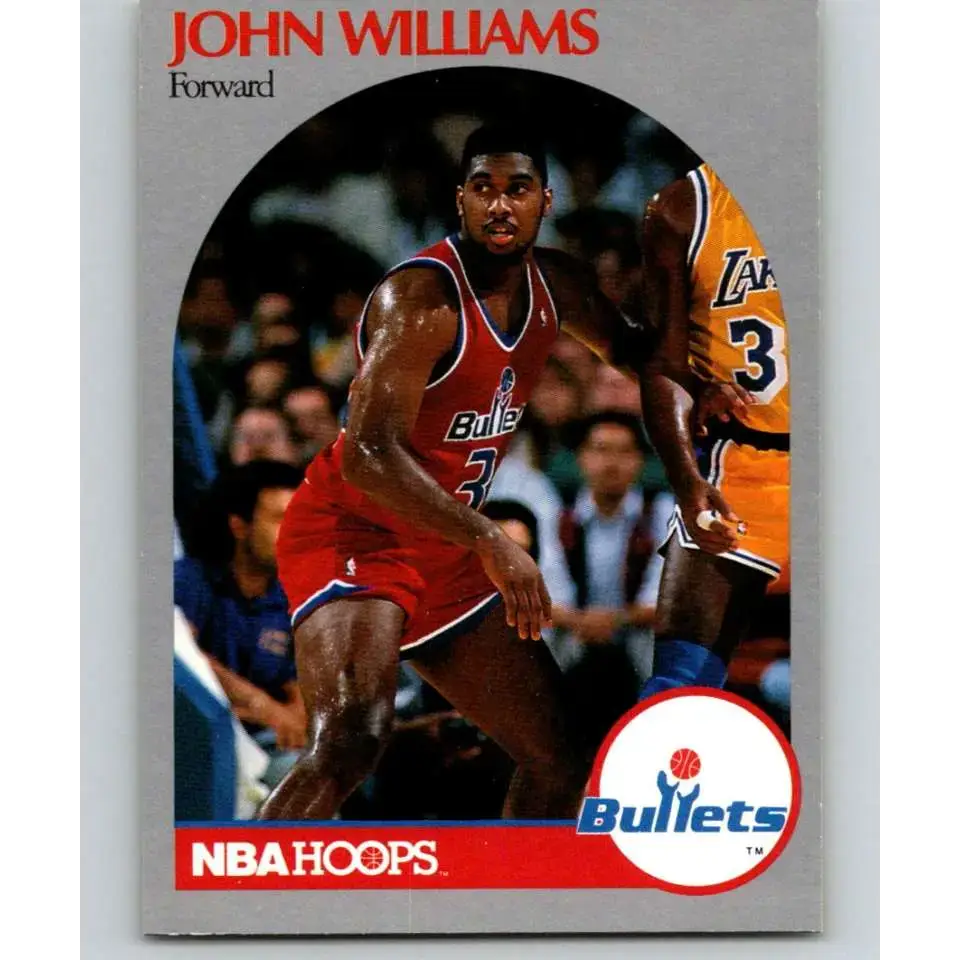 1990-91 Hoops #304 John Williams NM-MT Washington Bullets Basketball Card - Basketball Card Single