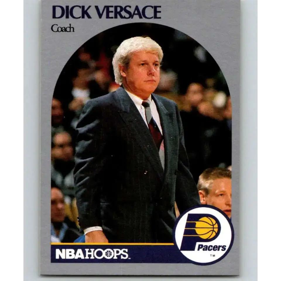 1990-91 Hoops #315 Dick Versace CO NM-MT Indiana Pacers Basketball Card - Basketball Card Single