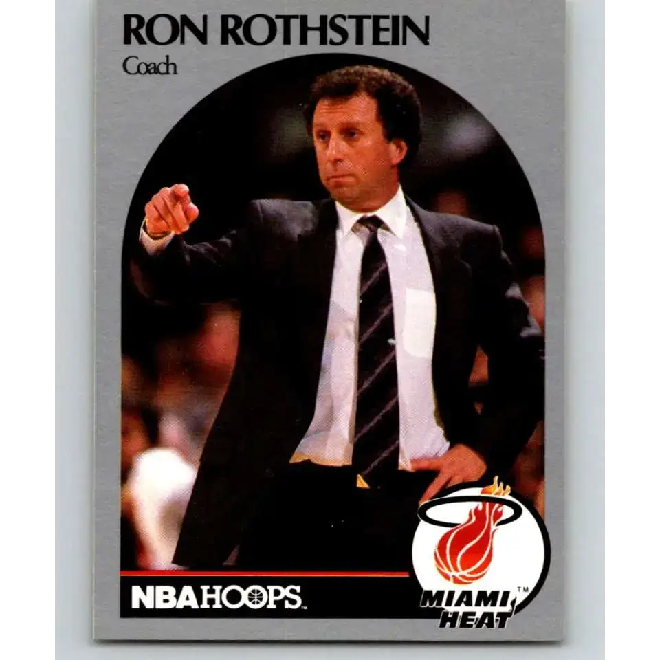 1990-91 Hoops #318 Ron Rothstein CO NM-MT Miami Heat Basketball Card - Basketball Card Single