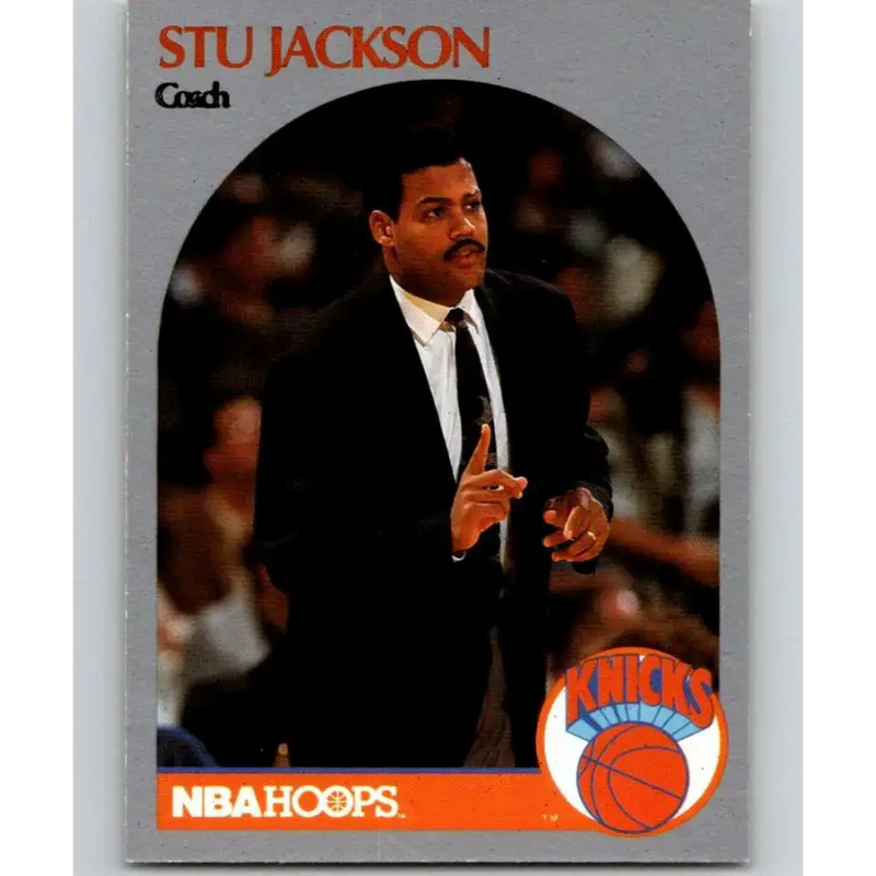 1990-91 Hoops #322 Stu Jackson CO NM-MT New York Knicks Basketball Card - Basketball Card Single