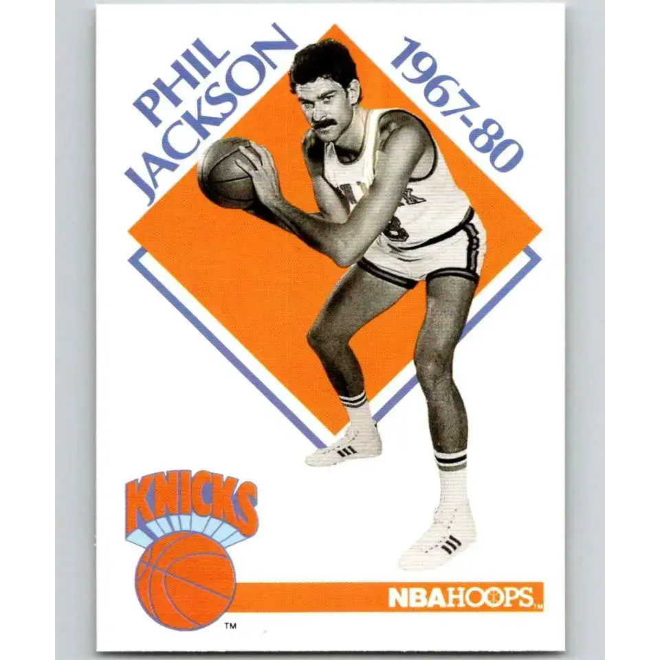1990-91 Hoops #348 Phil Jackson CO NM-MT Chicago Bulls Basketball Card - Basketball Card Single
