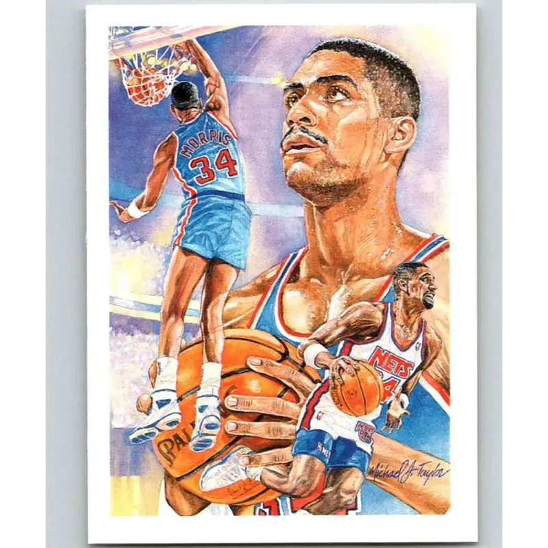1990-91 Hoops #371 Chris Morris TC NM-MT New Jersey Nets Basketball Card - Basketball Card Single