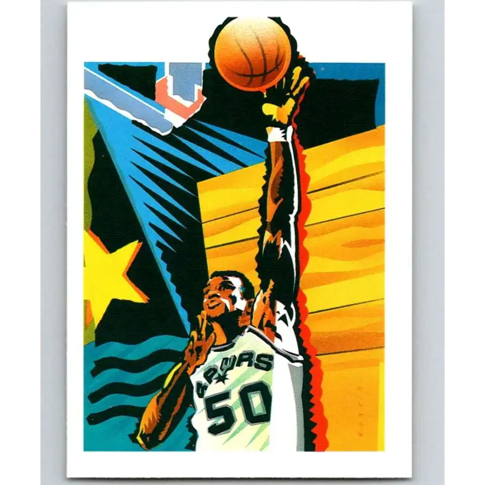 1990-91 Hoops #378 David Robinson TC NM-MT San Antonio Spurs Basketball Card - Basketball Card Single