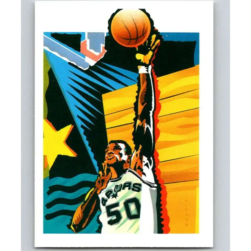 1990-91 Hoops #378 David Robinson TC NM-MT San Antonio Spurs Basketball Card - Basketball Card Single
