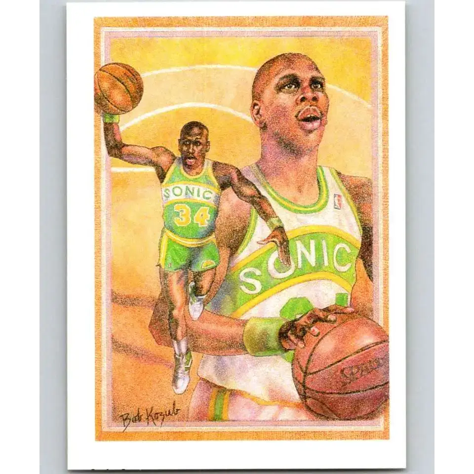 1990-91 Hoops #379 Xavier McDaniel TC NM-MT Seattle SuperSonics Basketball Card - Basketball Card Single