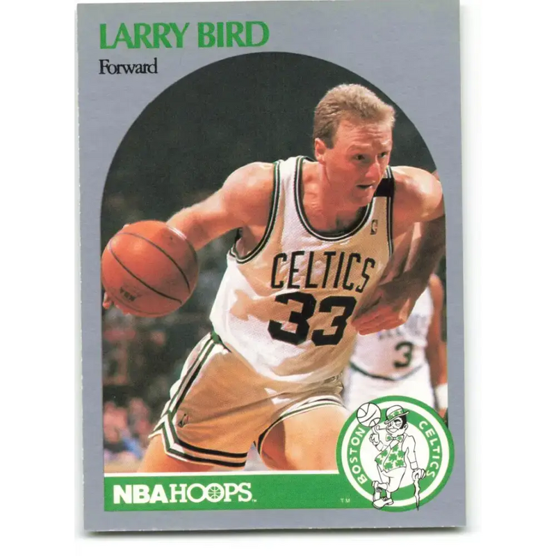 1990-91 Hoops #39 Larry Bird NM-MT Boston Celtics Basketball Card - Basketball Card Single