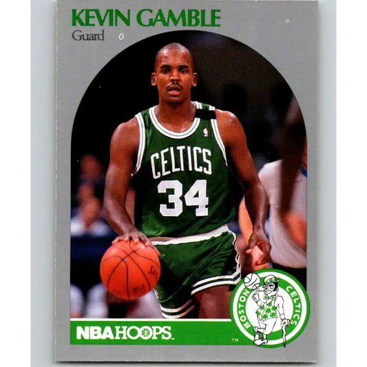 1990-91 Hoops #40 Kevin Gamble NM-MT Boston Celtics Basketball Card - Basketball Card Single