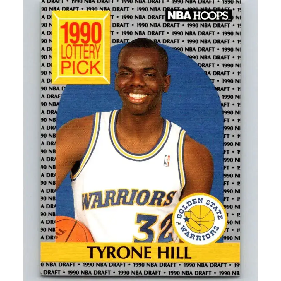 1990-91 Hoops #400 Tyrone Hill NM-MT RC Rookie Golden State Warriors Basketball Card - Basketball Card Single