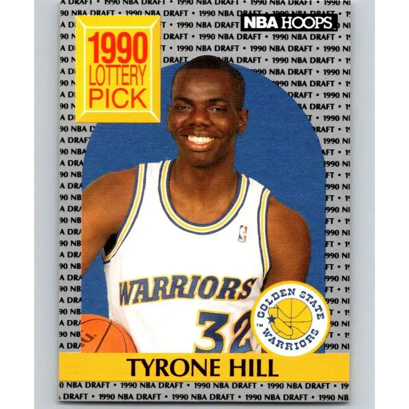 1990-91 Hoops #400 Tyrone Hill NM-MT RC Rookie Golden State Warriors Basketball Card - Basketball Card Single