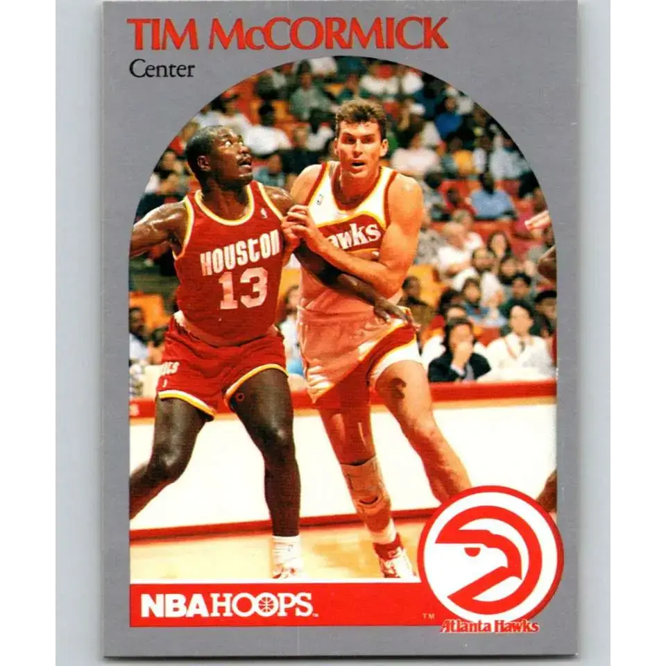 1990-91 Hoops #401 Tim McCormick NM-MT Atlanta Hawks Basketball Card - Basketball Card Single