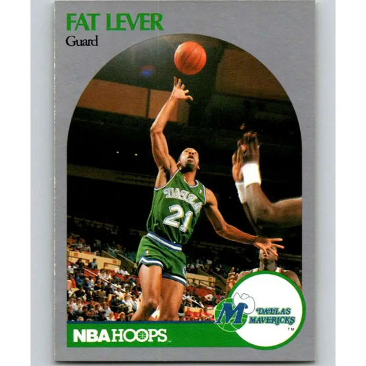 1990-91 Hoops #408 Lafayette Lever NM-MT Dallas Mavericks Basketball Card - Basketball Card Single