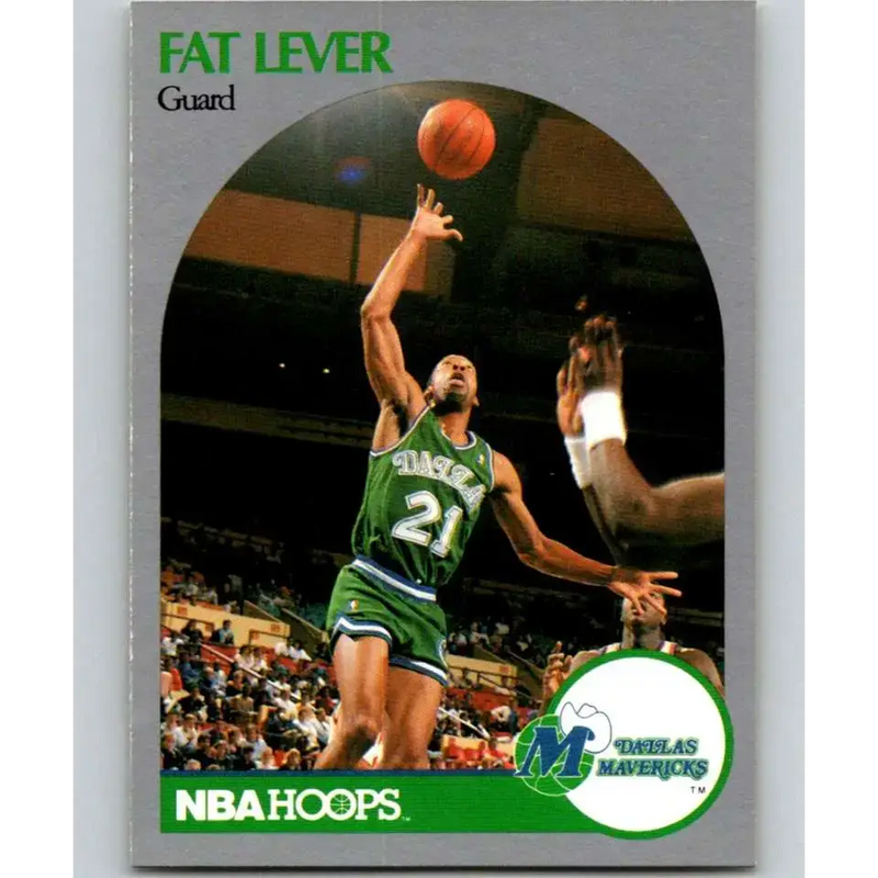 1990-91 Hoops #408 Lafayette Lever NM-MT Dallas Mavericks Basketball Card - Basketball Card Single