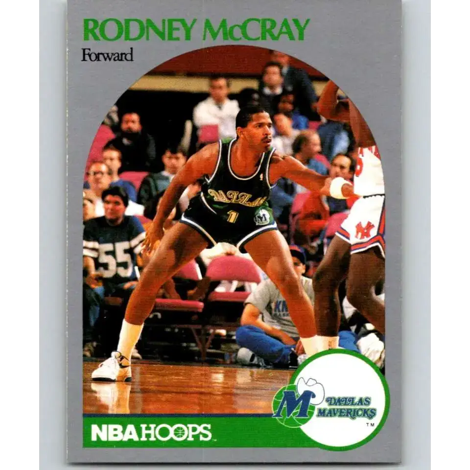 1990-91 Hoops #409 Rodney McCray NM-MT Dallas Mavericks Basketball Card - Basketball Card Single