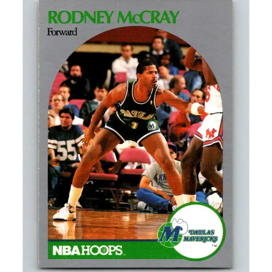 1990-91 Hoops #409 Rodney McCray NM-MT Dallas Mavericks Basketball Card - Basketball Card Single