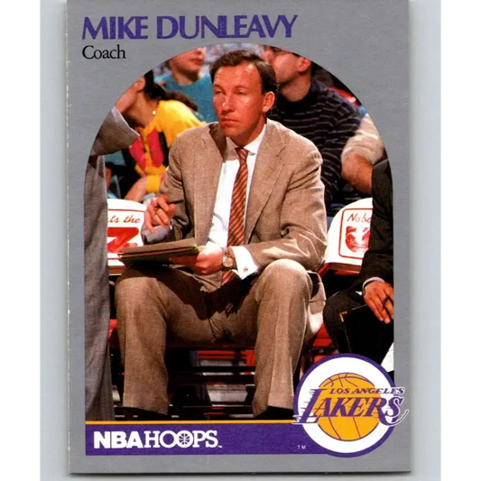 1990-91 Hoops #410 Mike Dunleavy Sr. CO NM-MT Los Angeles Lakers Basketball Card - Basketball Card Single