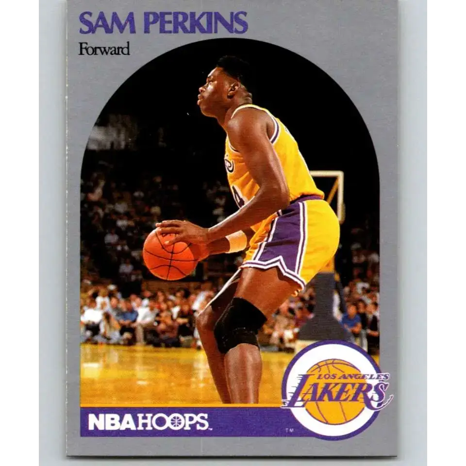 1990-91 Hoops #415 Sam Perkins NM-MT Los Angeles Lakers Basketball Card - Basketball Card Single