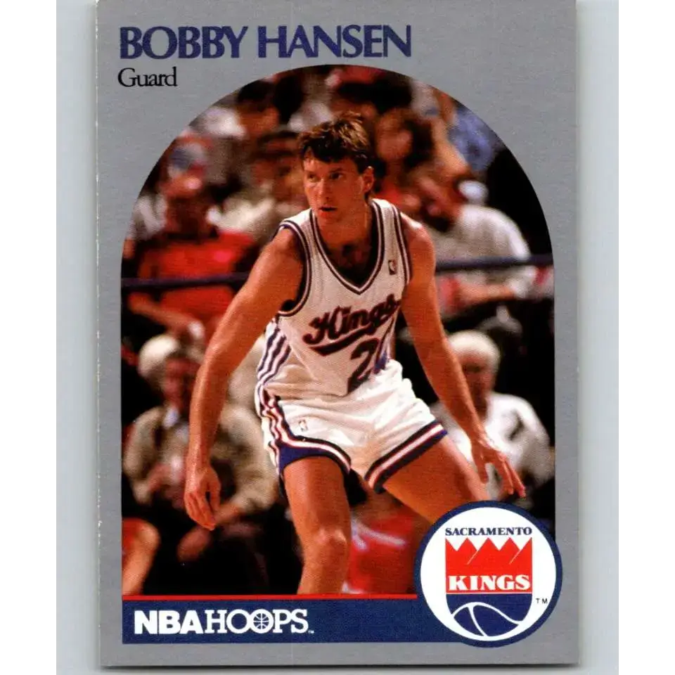 1990-91 Hoops #428 Bobby Hansen NM-MT Sacramento Kings Basketball Card - Basketball Card Single